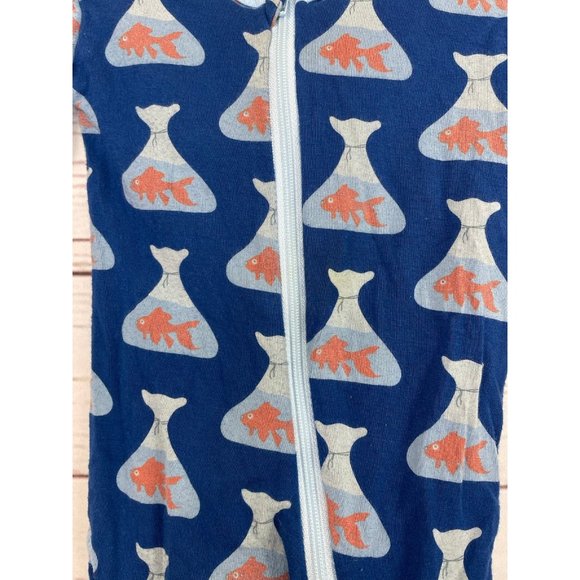 KicKee Pants Goldfish Pajamas 3-6 Months - Picture 2 of 5